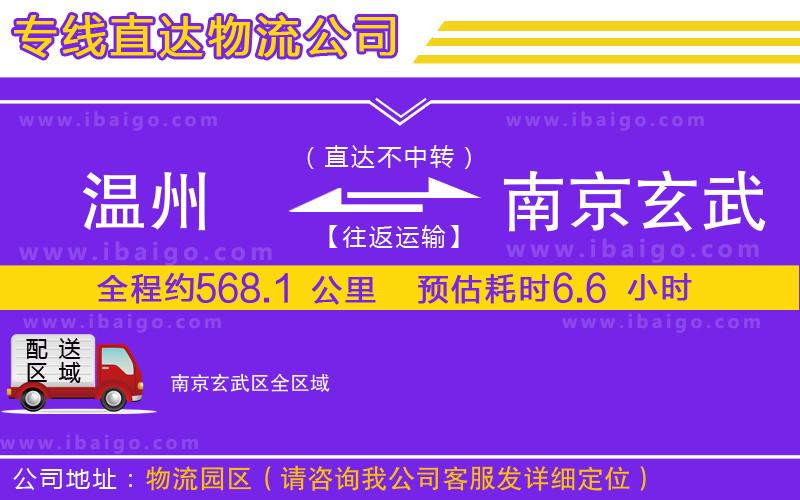 溫州到南京玄武區(qū)物流專(zhuān)線