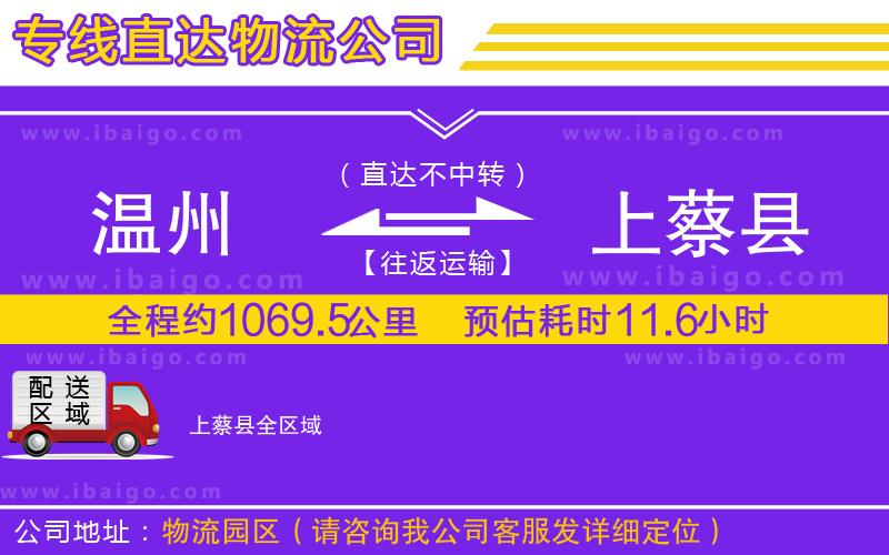 溫州到上蔡縣貨運專線